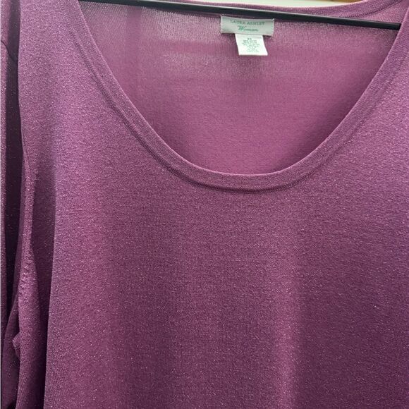 Laura Ashley Women Sparkle Pink Sweater Size 3X - Picture 4 of 6
